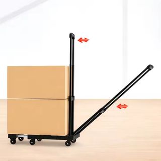 Carretilla plegable extensible con 6 ruedas