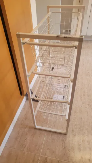 Calaixera Jonaxel Ikea Metàlica Blanca 25cm