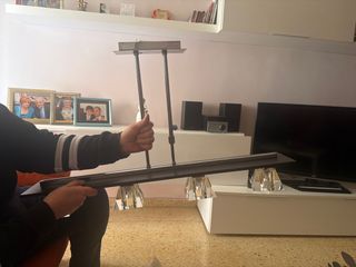 Lámpara de techo moderna metal y cristal