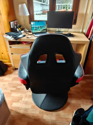 Silla Gaming Negra y Roja