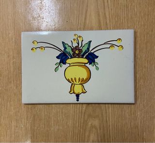 Cenefa cerámica antigua valenciana 13x20