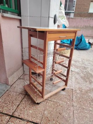 Carrito Frutero con Mesa