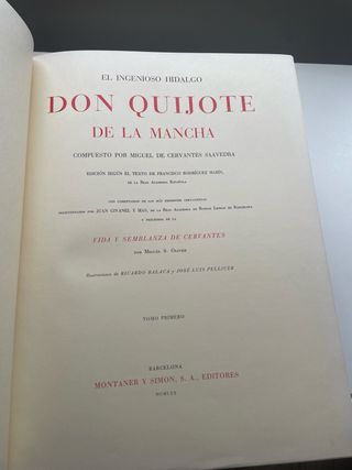 Quijote 2 vol. – Montaner y Simón