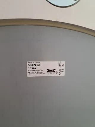 Espejo redondo plateado