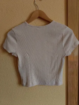 Camiseta top beige