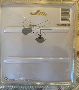 Terminaciones para barra de cortina plateadas