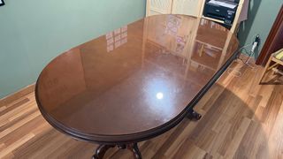 Mesa comedor extensible de madera