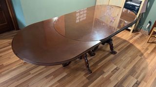 Mesa comedor extensible de madera