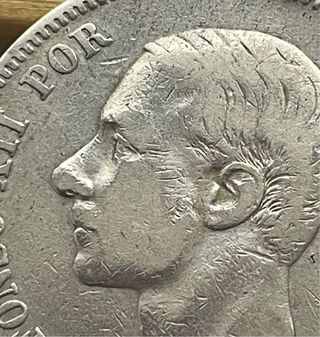 2 Pesetas 1879 EM M *18 *79 Alfonso XII.