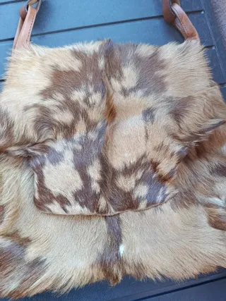 Bolso de hombro de pelo