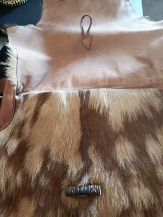 Bolso de hombro de pelo