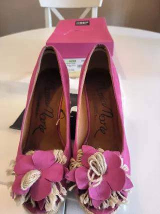 Zapatos cuña Maria Mare fucsia