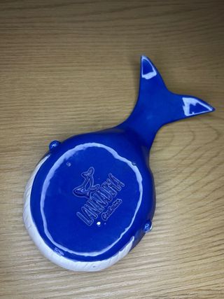 Apoya cucharas ballena cerámica hecho a mano