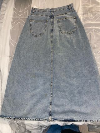Falda vaquera larga azul