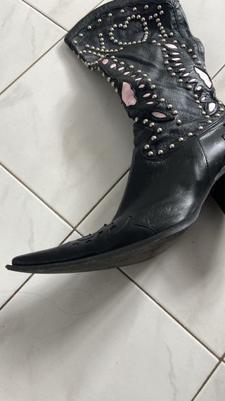 Stivali Andrea Morelli Neri Tg 37 PELLE