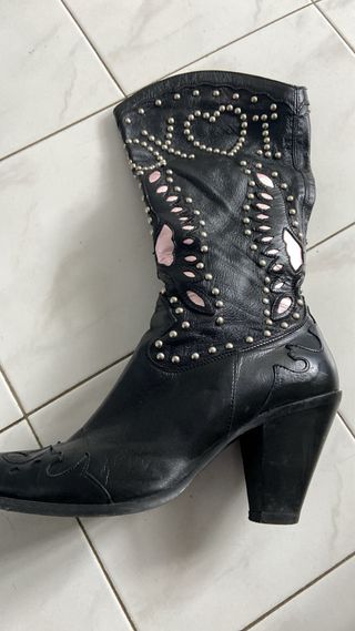 Stivali Andrea Morelli Neri Tg 37 PELLE