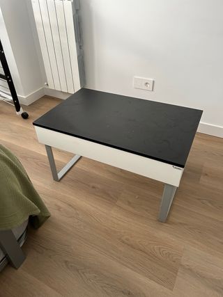 Mesa centro elevable negra/gris/blanca
