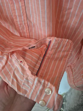 Camisa El Ganso Rayas Naranja Talla S