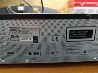 Reproductor/Grabador Sony RCD-100W