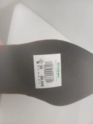 Zapato ante marrón N35 sin estrenar