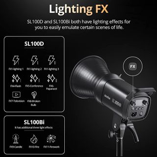 Foco LED Godox SL100Bi 100W ajustable 2800-6500K