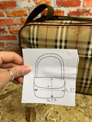 Borsa Burberrys Vintage Y2K Beige/Marrone