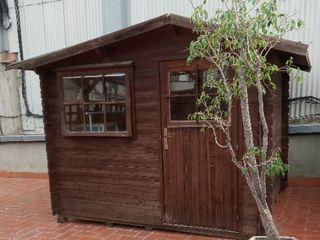 Caseta madera jardín