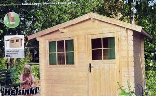 Caseta madera jardín