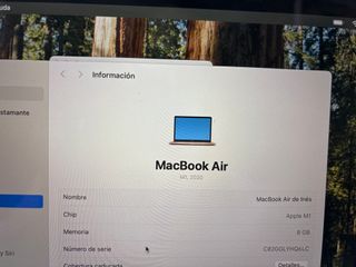 MacBook Air M1 13" Oro Rosa Poco Uso