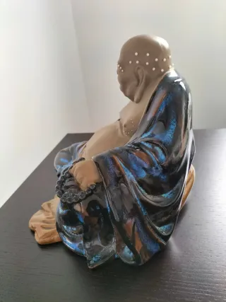 Estatua cerámica budista Shiwan Maitreya