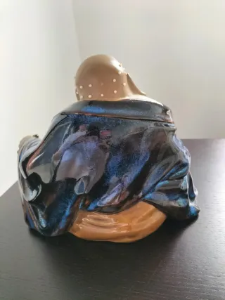 Estatua cerámica budista Shiwan Maitreya