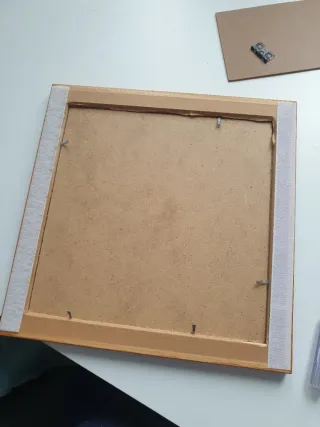 2 Marcos de madera, estilo bambú