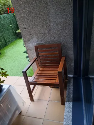 Silla de jardín de madera