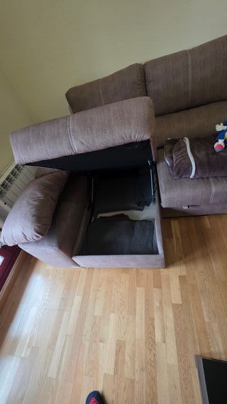 Sofá Cama Marrón 3 Plazas