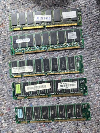 Lote 5 Memorias RAM SDRAM PC100