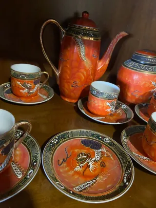 Juego de café porcelana fina