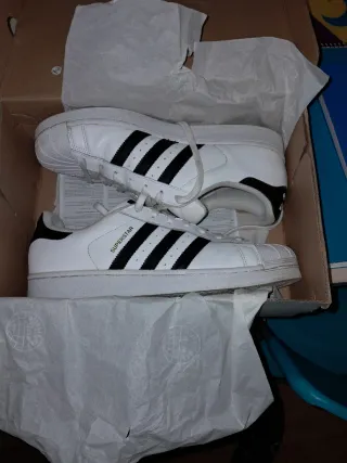 Zapatillas Adidas Superstar Blancas y Negras