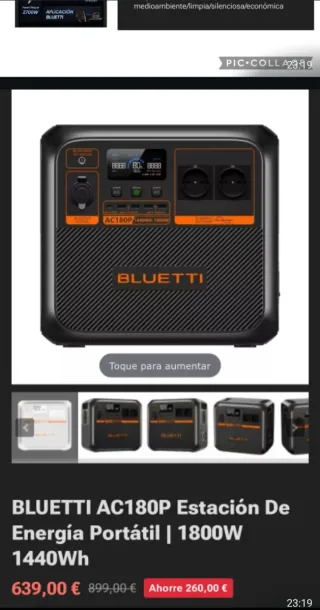 Estación de Energía Portátil Bluetti AC180P