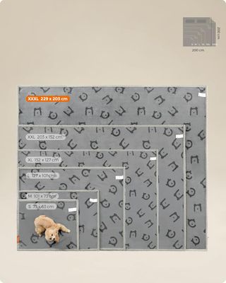 Manta Feandrea Perro Impermeable Gris