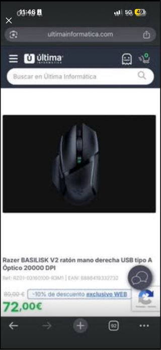 PC Gaming + Monitor + Accesorios Razer