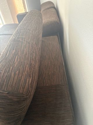 Sofá modular grande marrón Con chailonge.