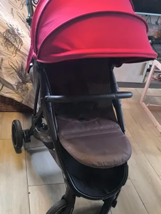 Silla de paseo Baby Monster Alaska burdeos