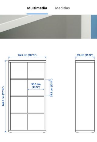 Estantería modular blanca