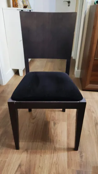 Mesa de comedor extensible y 6 sillas