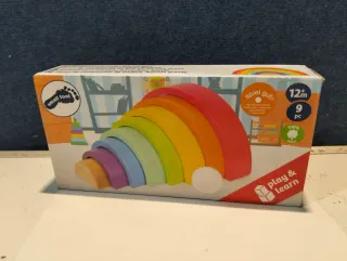 Arcos de construcción de madera Arcoíris grande Small Foot