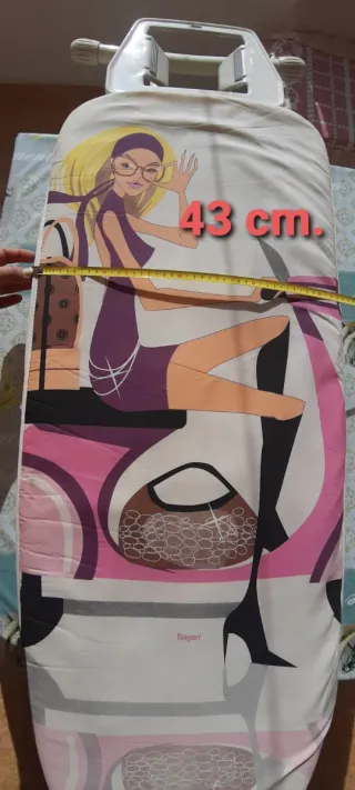 Tabla de planchar grande con funda
