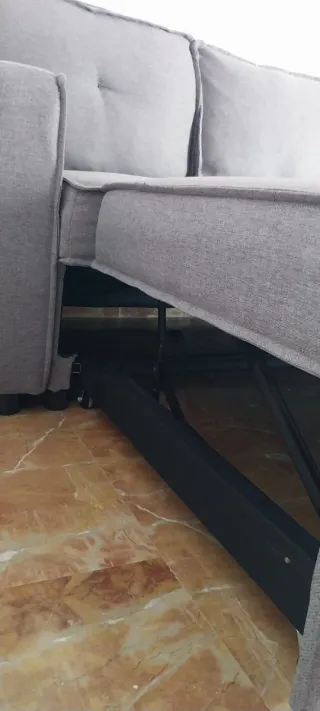 Sofá Cama Gris Tela