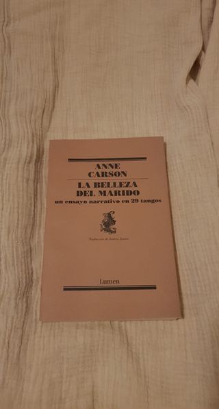La belleza del marido - Anne Carson