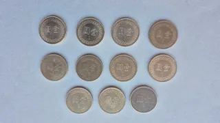 Colección 42 monedas dólar taiwanés