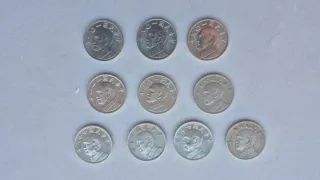 Colección 42 monedas dólar taiwanés